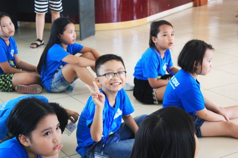 Không chỉ phụ huynh, các em nhỏ cũng rất thích môi trường học vui vẻ, sinh động tại Ocean Edu