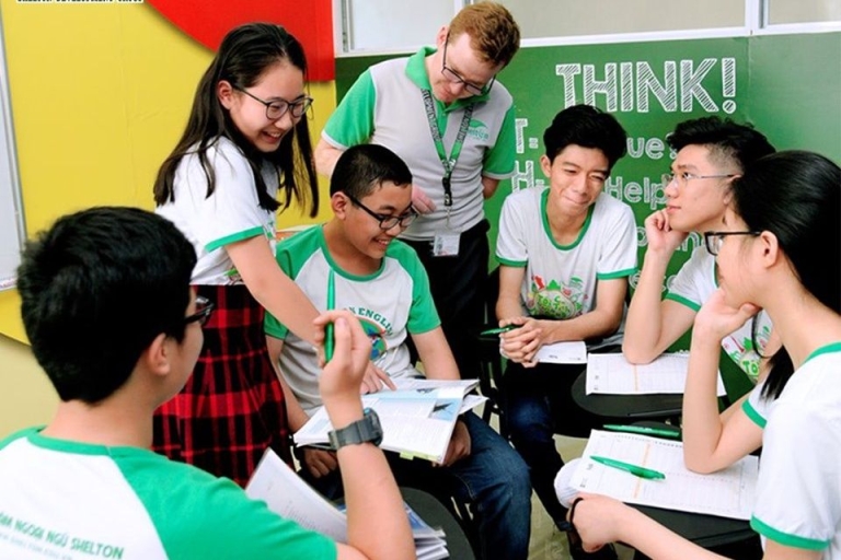 Học viên của Shelton luôn được học tập dưới sự giảng dạy của giáo viên nước ngoài