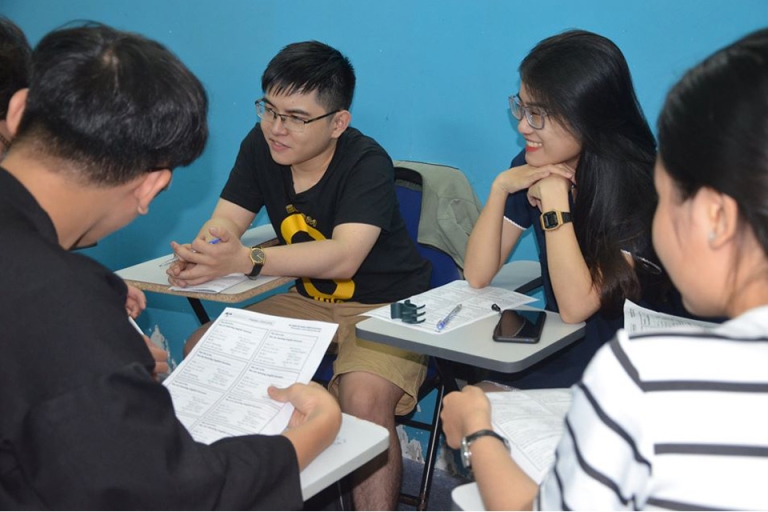 Học viên được tương tác với nhau tạo nên sự hứng thú trong tiết học