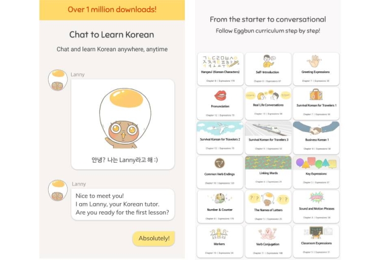 Chat với Lanny và học cách phát ảm chuẩn (Nguồn: APKPure)