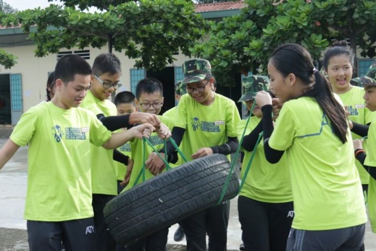 Học viên của trung tâm tham gia hoạt động ngoại khóa (Nguồn: ATY)