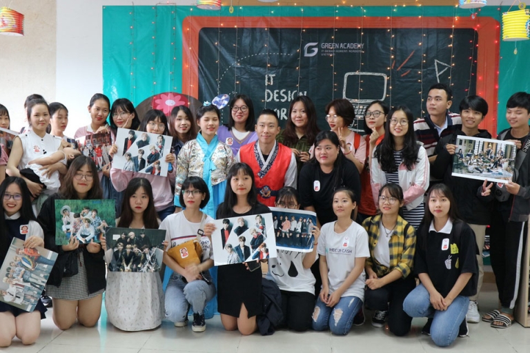 Green Academy thường xuyên tổ chức các chương trình giao lưu văn hóa Hàn Quốc bổ ích