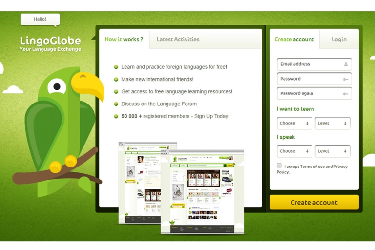 LingoGlobe là một cộng đồng trao đổi ngôn ngữ sôi nổi
