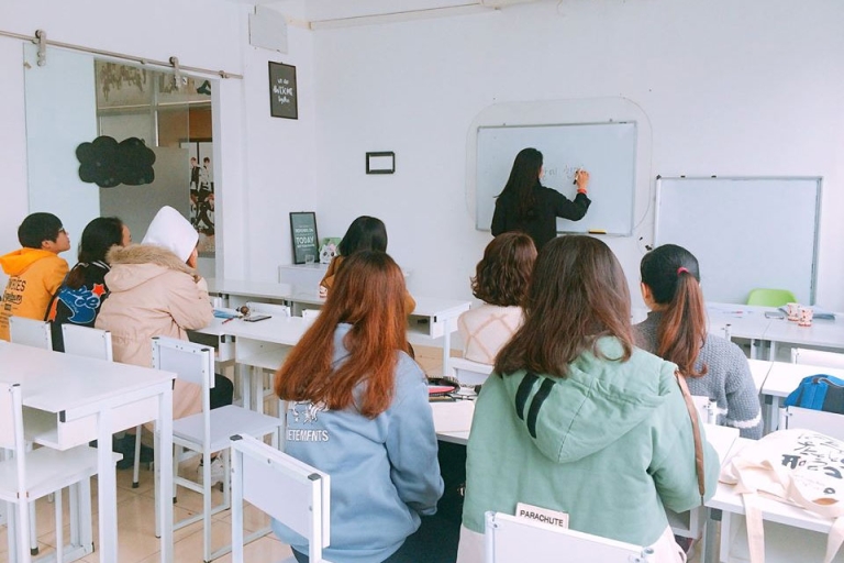 Không gian học tập hiện đại, khang trang là một điểm cộng của trung tâm