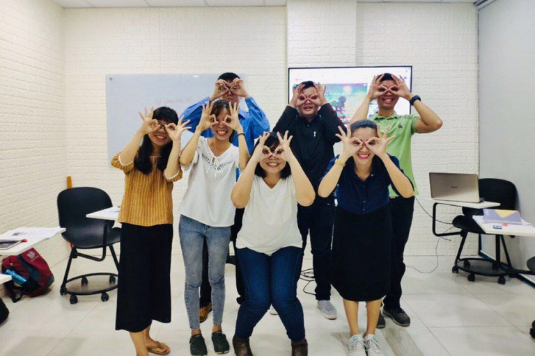 Lớp học năng động và thú vị tại trung tâm