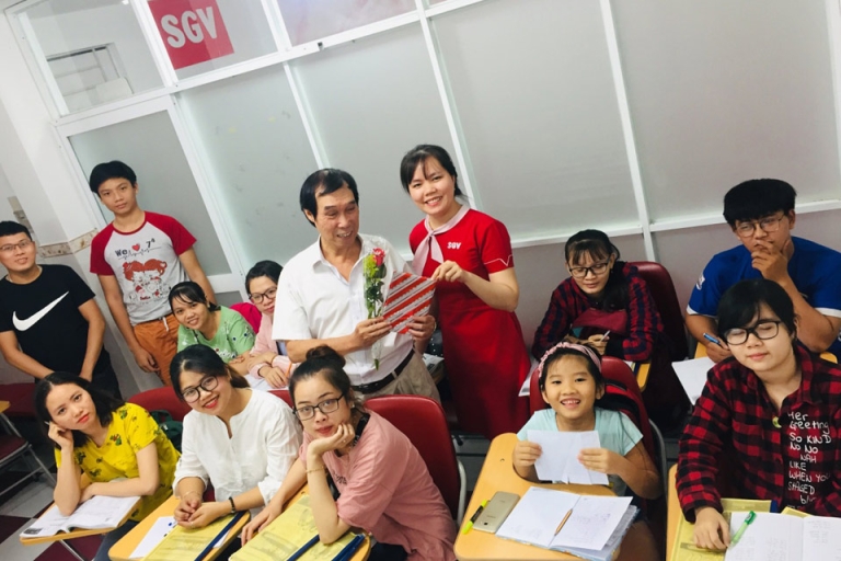 Các khóa học tại trung tâm đáp ứng thời gian cho người đi học, đi làm (Nguồn: saigonvina)