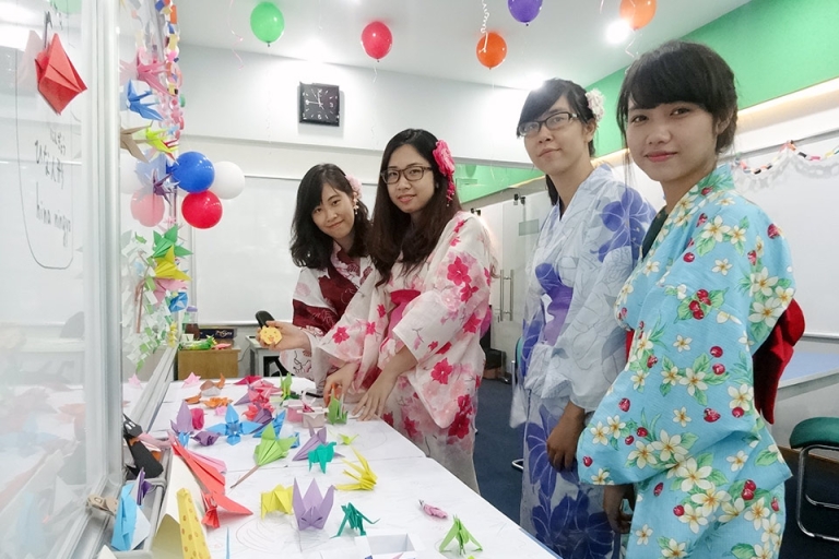 Các học viên PJC trải nghiệm văn hóa Nhật Bản