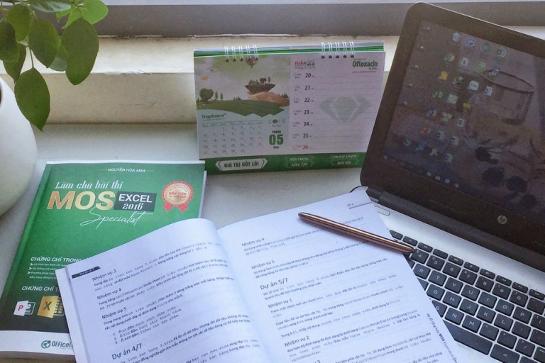 Giáo trình luyện thi MOS Excel hỗ trợ các thí sinh không có điều kiện luyện thi trực tiếp tại trung tâm