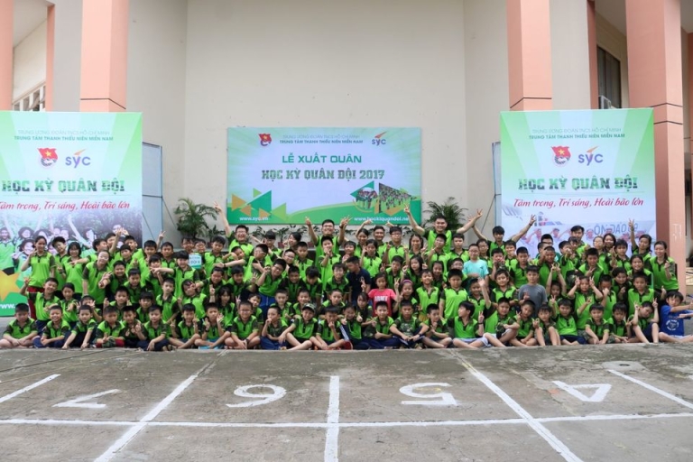 Mô hình Học kỳ quân đội của SYC được nhiều bậc phụ huynh tin tưởng (Nguồn: SYC)