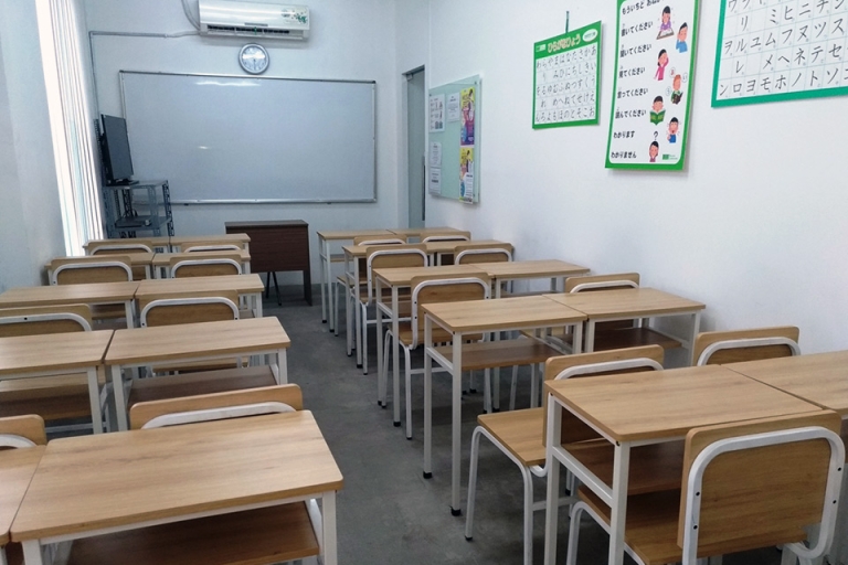 Cơ sở vật chất gọn gàng, tiện nghi tại Trường Ngôn ngữ Sài Gòn