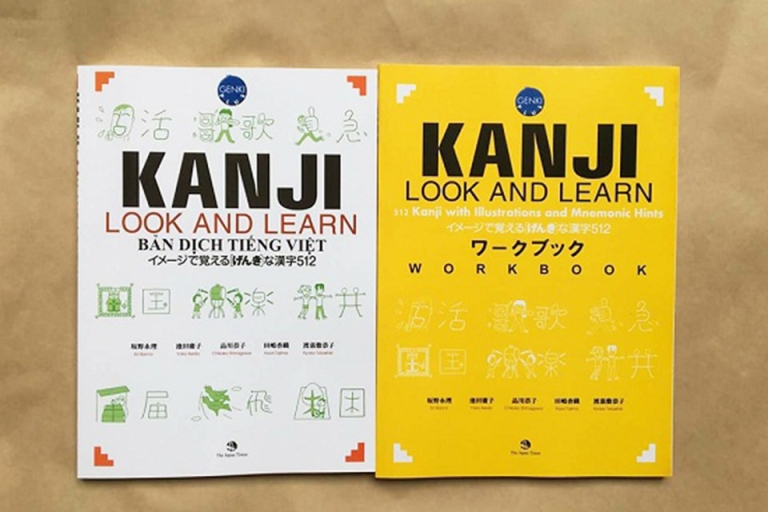 Kanji Look and Learn bản tiếng Việt và Kanji Look and Learn workbook (Nguồn: Trung tâm Tiếng Nhật SOFL)