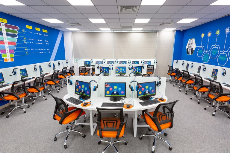 Học tập vô cùng tiện lợi với trang thiết bị hiện đại ngay tại trung tâm