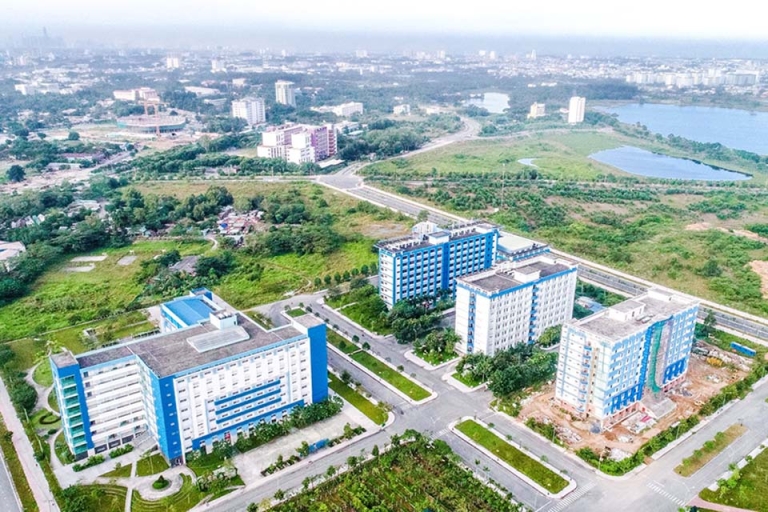 Toàn cảnh Đại học Bách khoa TPHCM cơ sở Thủ Đức (Nguồn: Cafef)