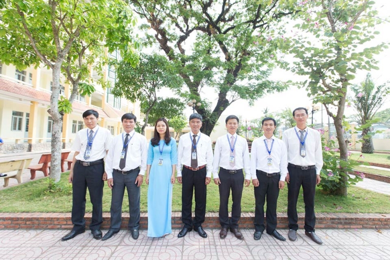 Mảng xanh trong lành và thoáng mát tại Phân hiệu