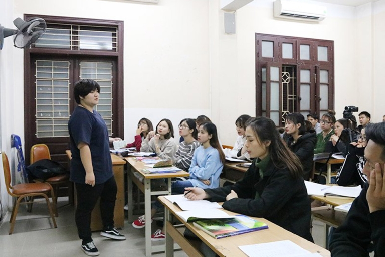 Lớp học tại Trung tâm Ngoại ngữ Hanka (Nguồn: Hanka)