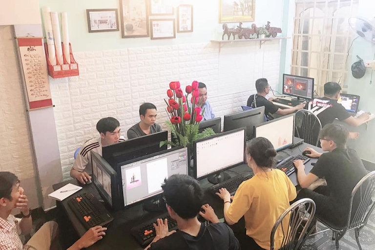 Giờ học kỹ xảo tại Trung tâm Đồ họa Sài Gòn (Nguồn: Đồ họa Sài Gòn)