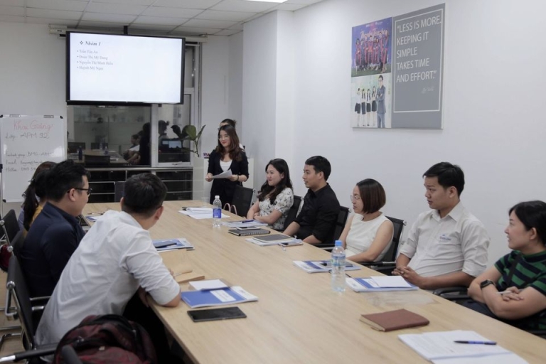 Hình ảnh một lớp học tại BMG 