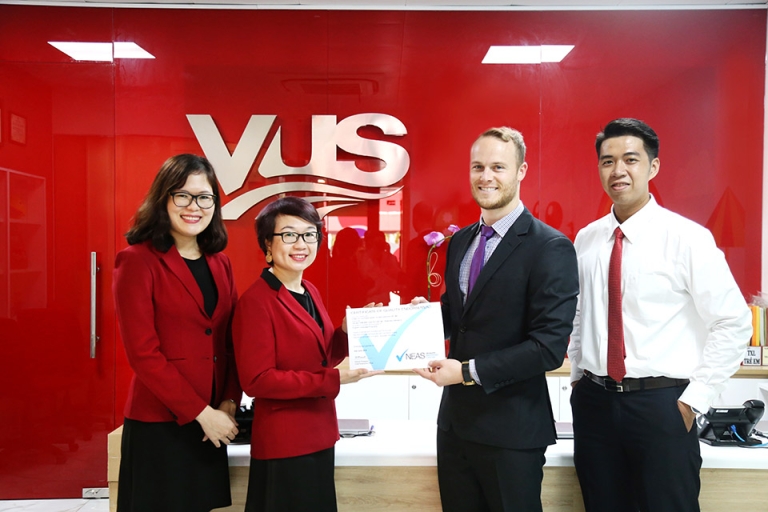 VUS là hệ thống Anh ngữ được NEAS công nhận chuẩn quốc tế tại 39 cơ sở toàn quốc