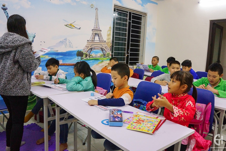 Hình ảnh một lớp học tại Hanoi Connection