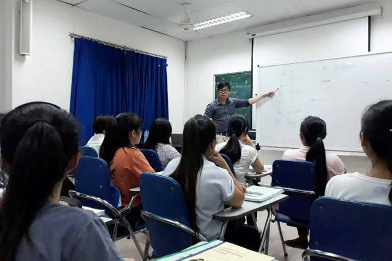 Một lớp học tại Trung tâm Ngoại ngữ Đại học Bách Khoa (Nguồn: bkenglish)