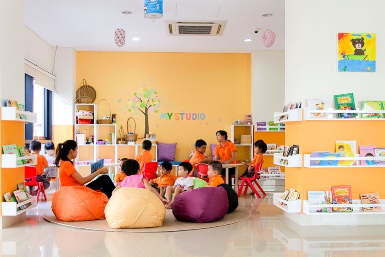 Lớp học hiện đại, nhiều màu sắc tại Wisdomland (Nguồn: Wisdomland)