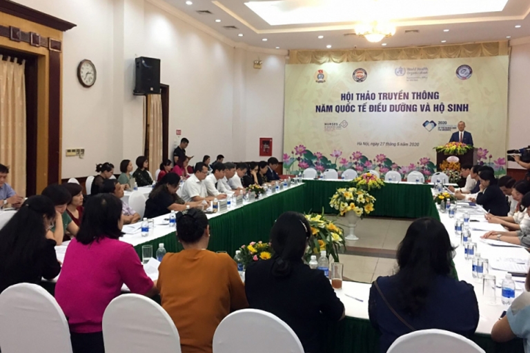 TS. Kidong Park phát biểu tại Hội thảo truyền thông hưởng ứng Chiến dịch Nursing Now