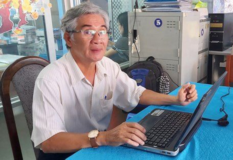 Thầy Trần Ngọc Tấn, Phó Giám đốc Trung tâm Ngoại ngữ - Tin học Vĩnh Long