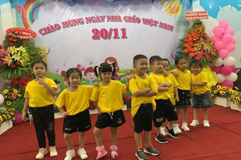 Trường Mầm non Việt Mỹ đã xây dựng môi trường học tập thân thiện để các bé có thể phát triển