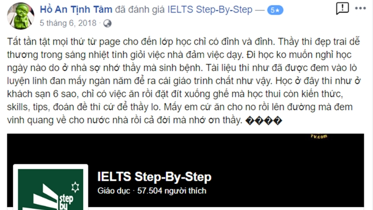 Trung tâm tiếng Anh IELTS Step-By-Step
