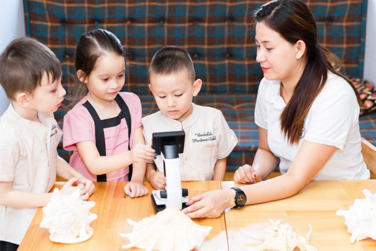Trường Wonderkids Montessori xây nhiều hoạt động thú vị