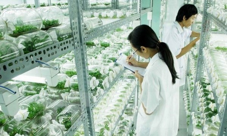 Phòng thí nghiệm khoa Nông học của Học viện.