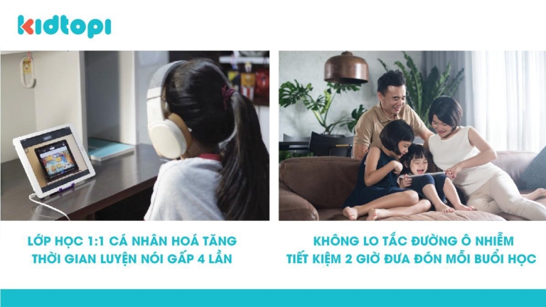 Nền tảng học tiếng Anh online 1-1 Kidtopi