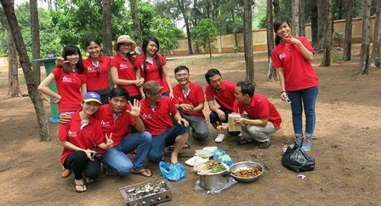 Học viên tham gia hoạt động ngoại khoá