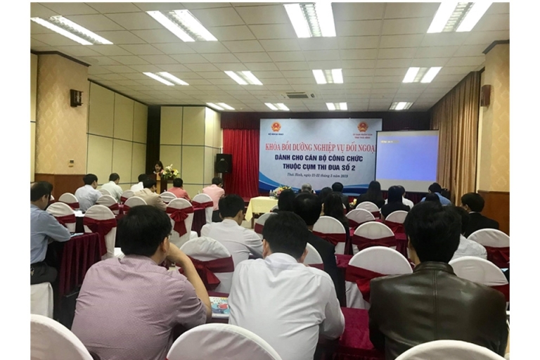 Giảng viên trường đại học Tân Trào tham gia buổi đào tạo (Nguồn: Đại học Tân Trào)