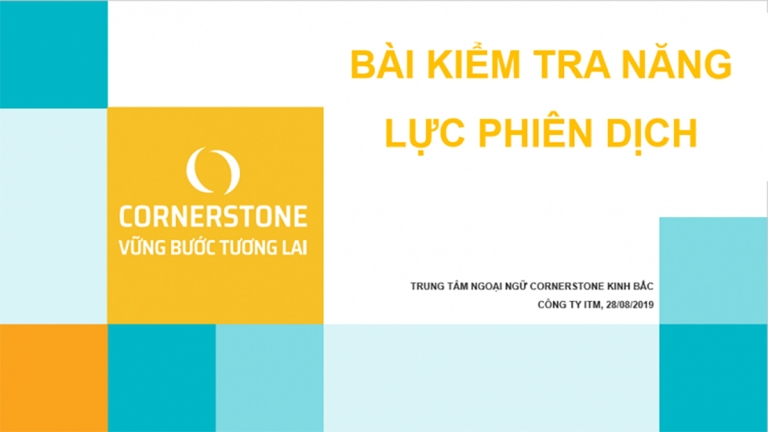 Trung tâm Ngoại ngữ Cornerstone Kinh Bắc