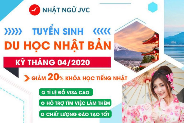 JVC tuyển sinh du học Nhật Bản kỳ tháng 04/2020