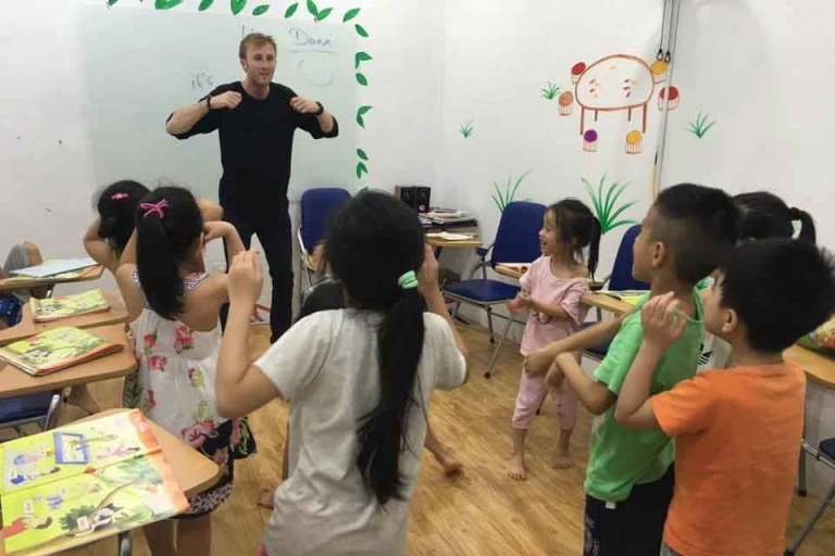 Lớp học năng động tại trung tâm