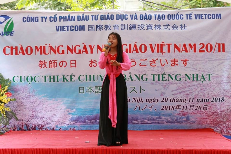 Một tiết mục văn nghệ tại Cuộc thi kể chuyện bằng tiếng Nhật