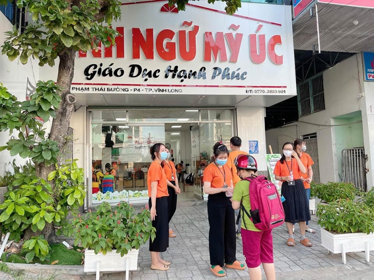 Các học viên nhí tại trung tâm Anh văn Mỹ Úc