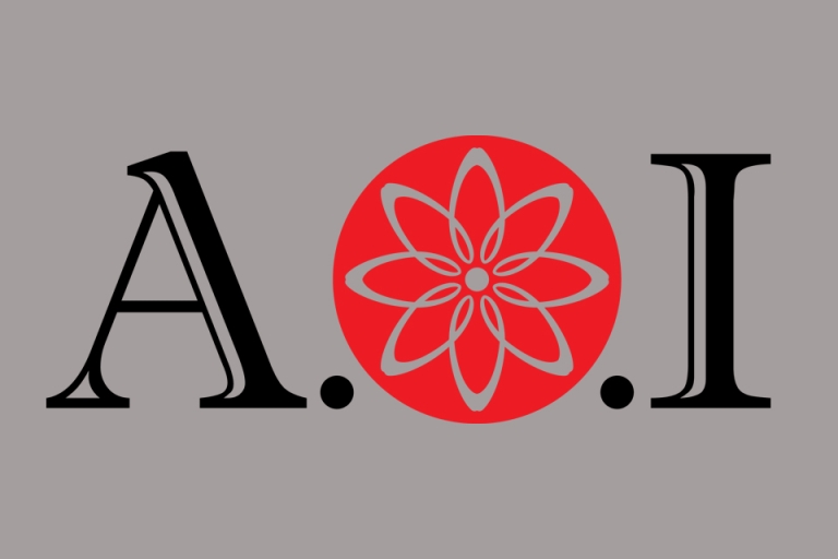 Logo của Trung tâm AOI được lấy cảm hứng từ bông hoa cúc
