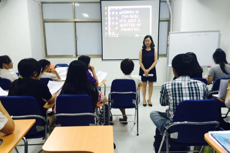 Một buổi học tại trung tâm Ecorn