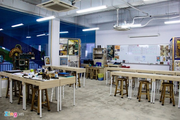 Phòng học Mỹ thuật của trường Quốc tế Mỹ (nguồn: English.vov.vn)