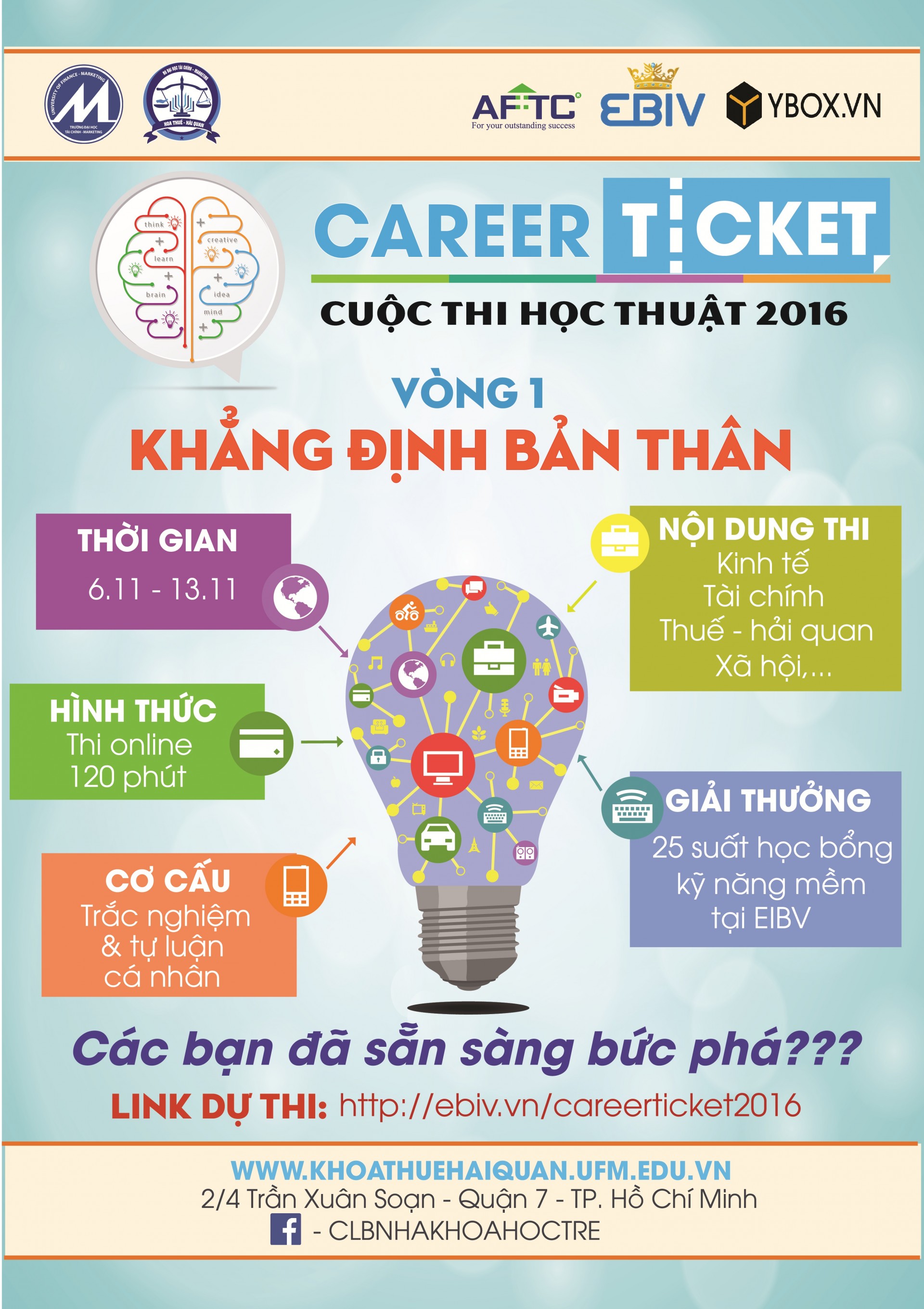 Career ticket 2016 - Học bổng là của chế, 10 triệu của chế, … mấy đứa đừng có giành nha!