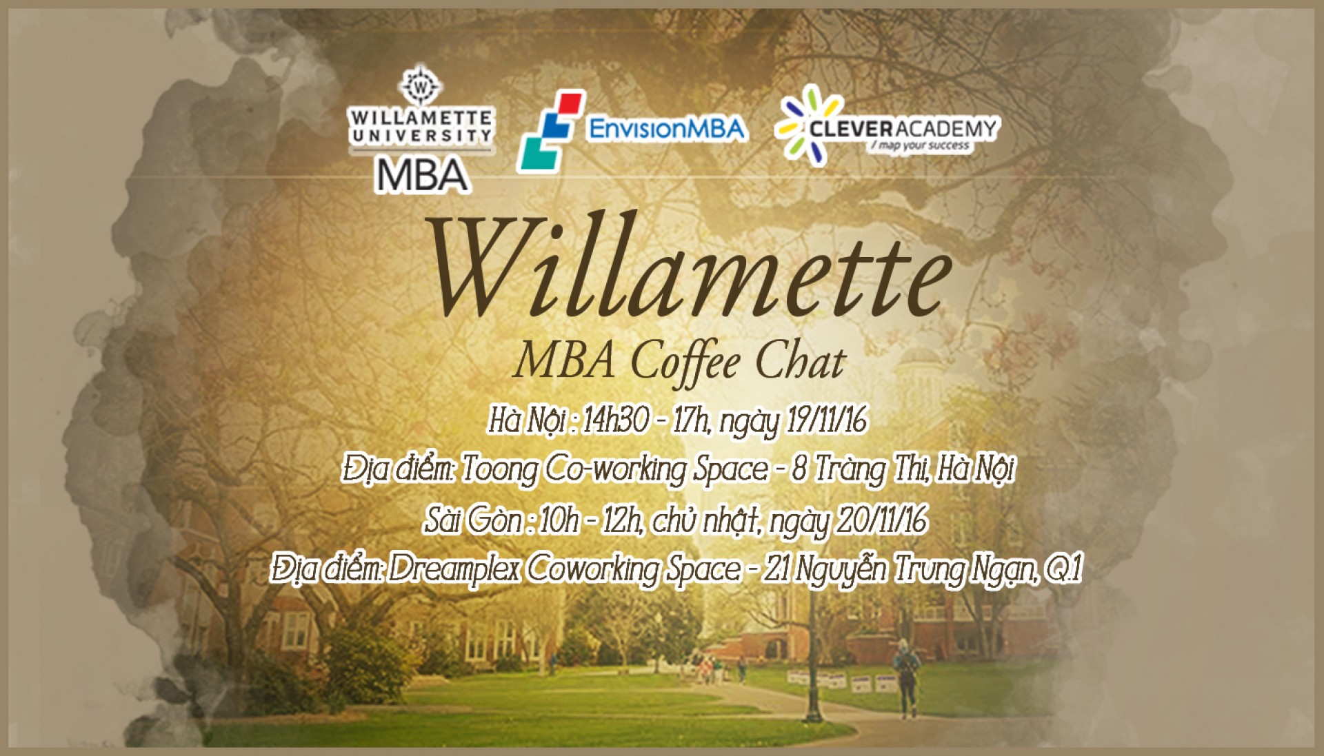 MBA Coffee Chat với Đại học Willamette (Mỹ)