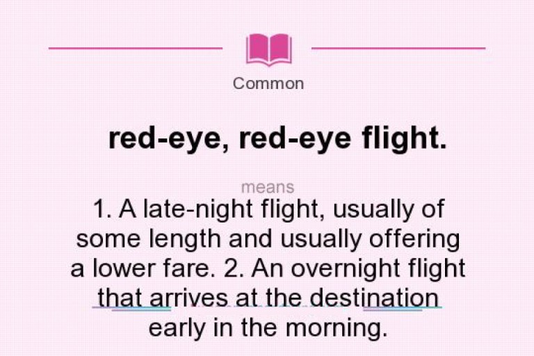 Red--eye flight
