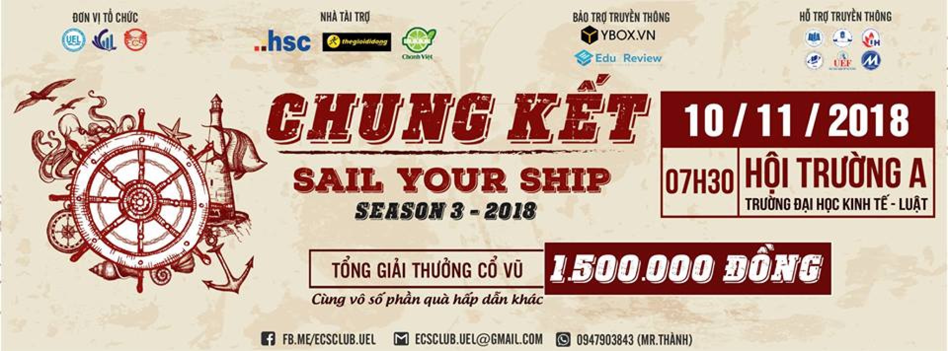 Hành Trình Đi Tìm Bến Đỗ Cùng Chung Kết Cuộc Thi “Sail Your Ship Season 3 – 2018”