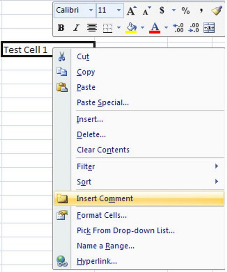 Excel comment. Comment Tool.