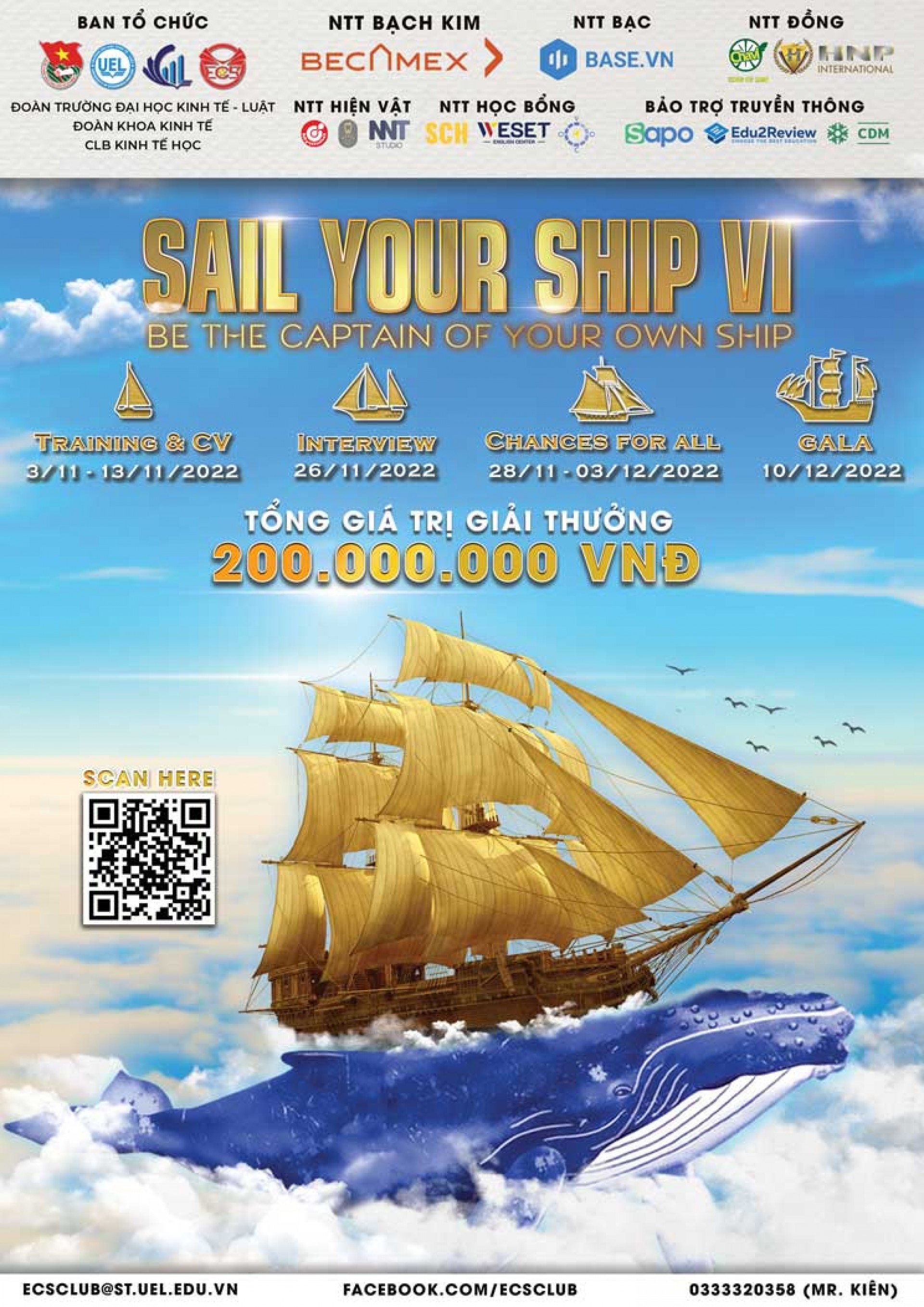 SAIL YOUR SHIP SEASON VI – 2022 || CHÍNH THỨC PHÁT ĐỘNG CUỘC THI