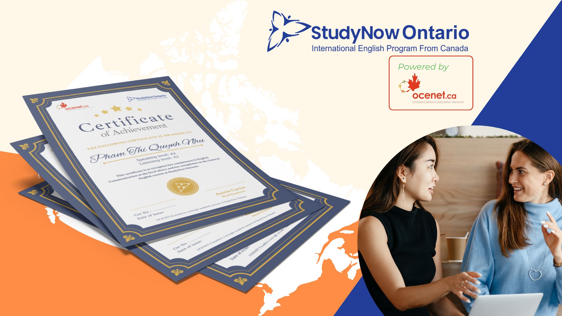 StudyNow Ontario chính thức cấp Chứng nhận giao tiếp tiếng Anh chuẩn quốc tế