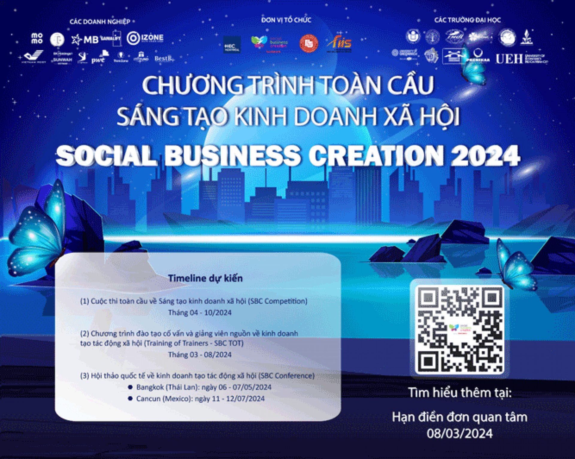 CHƯƠNG TRÌNH SÁNG TẠO KINH DOANH XÃ HỘI TOÀN CẦU – SOCIAL BUSINESS CREATION 2024